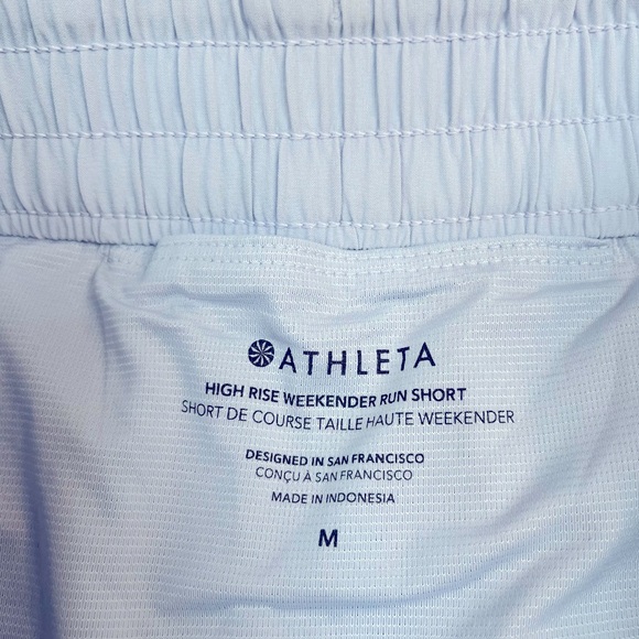 Athleta High Rise Weekender Run Short. Gossamer Blue M NWT - Picture 6 of 10